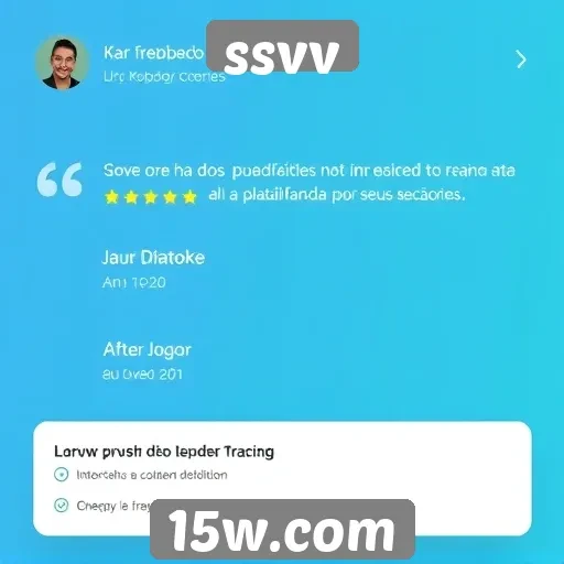 Feedback dos usuários sobre a experiência em ssvv